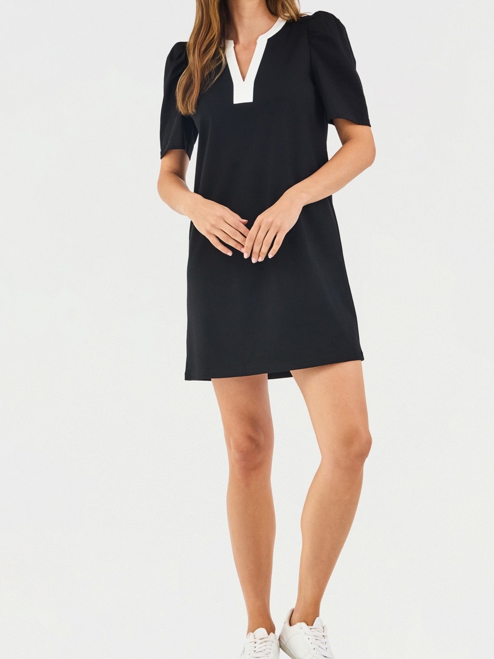 MARY SQUARE Adelyn T-Shirt Dress in Black NWT